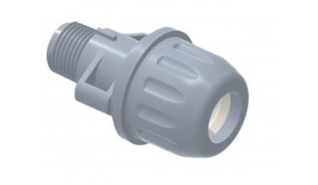 Foto do insumo SINAPI 55 — ADAPTADOR DE COMPRESSAO EM POLIPROPILENO (PP), PARA TUBO EM PEAD, 20 MM X 1/2", 