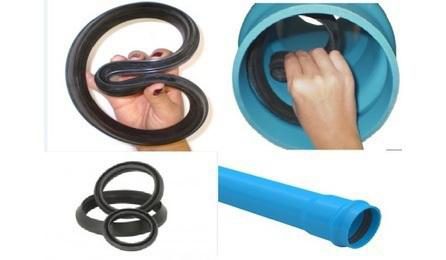 Foto do insumo SINAPI 311 — ANEL BORRACHA, PARA TUBO PVC DEFOFO, DN 100 MM (NBR 7665)