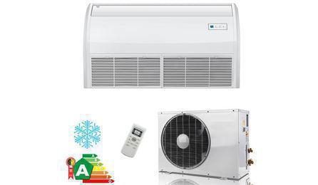 AR-CONDICIONADO SPLIT INVERTER, PISO TETO, 18000 BTU/H, CICLO FRIO, 60HZ, CLASSIFICACAO ENERGETICA A OU B (SELO PROCEL), GAS HFC, CONTROLE S/FIO