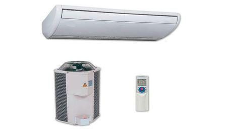 AR-CONDICIONADO SPLIT ON/OFF, PISO TETO, 24.000 BTU/H, CICLO FRIO, 60HZ, CLASSIFICACAO ENERGETICA C - SELO PROCEL, GAS HFC, CONTROLE S/FIO