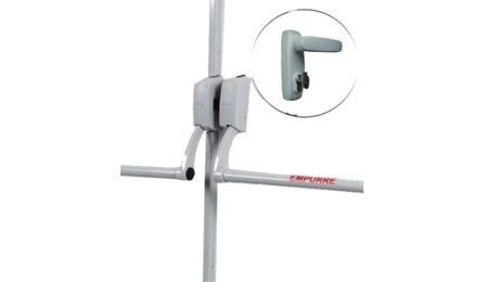 Foto do insumo SINAPI 39620 — BARRA ANTIPANICO SIMPLES, COM FECHADURA LADO OPOSTO, COR CINZA