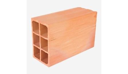 Foto do insumo SINAPI 44460 — BLOCO CERAMICO / TIJOLO VAZADO PARA ALVENARIA DE VEDACAO, 6 FUROS NA HORIZONTAL 