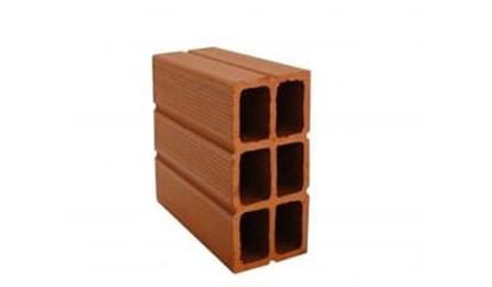 Foto do insumo SINAPI 44461 — BLOCO CERAMICO / TIJOLO VAZADO PARA ALVENARIA DE VEDACAO, 6 FUROS NA HORIZONTAL 