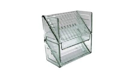 Foto do insumo SINAPI 11981 — BLOCO DE VIDRO / ELEMENTO VAZADO, INCOLOR, VENEZIANA, DE *20 X 10 X 8* CM (A X L