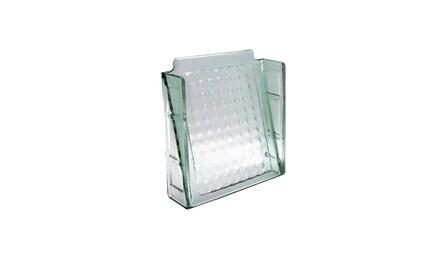 Foto do insumo SINAPI 718 — BLOCO DE VIDRO / ELEMENTO VAZADO, INCOLOR, VENEZIANA, *20 X 20 X 6* CM (A X L X 