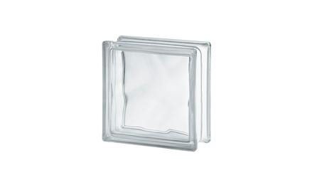 Foto do insumo SINAPI 715 — BLOCO / TIJOLO DE VIDRO INCOLOR, CANELADO / ONDULADO, *19 X 19 X 8* CM (A X L X 