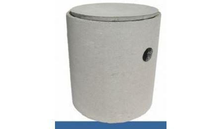 CAIXA DE GORDURA CILINDRICA EM CONCRETO SIMPLES, PRE-MOLDADA, COM DIAMETRO DE 40 CM E ALTURA DE 45 CM, COM TAMPA