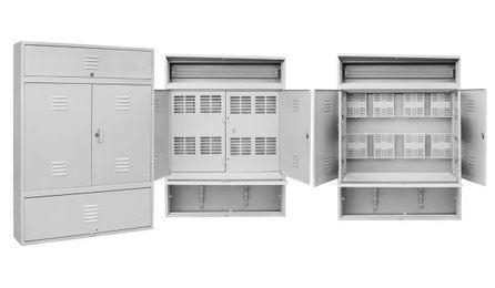 Foto do insumo SINAPI 39690 — CAIXA PARA MEDICAO COLETIVA TIPO M, PADRAO BIFASICO OU TRIFASICO, PARA ATE 8 MED
