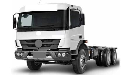 CAMINHAO TRUCADO, PESO BRUTO TOTAL 23000 KG, CARGA UTIL MAXIMA 15460 KG, DISTANCIA ENTRE EIXOS 4,80 M, POTENCIA 286 CV (INCLUI CABINE E CHASSI, NAO INCLUI CARROCERIA)