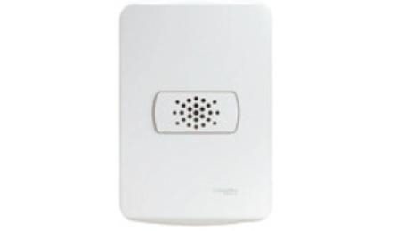 Foto do insumo SINAPI 38085 — CAMPAINHA CIGARRA 127 V / 220 V, CONJUNTO MONTADO PARA EMBUTIR 4" X 2" (PLACA + 