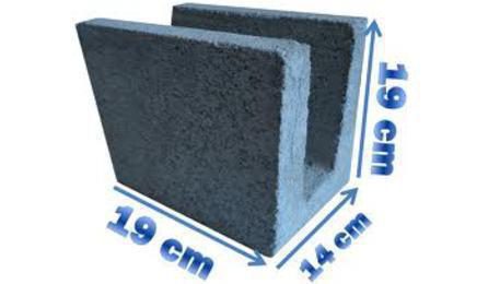 Foto do insumo SINAPI 659 — CANALETA DE CONCRETO 14 X 19 X 19 CM (CLASSE C - NBR 6136)