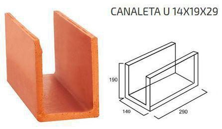 Foto do insumo SINAPI 34649 — CANALETA ESTRUTURAL CERAMICA DE 14 X 19 X 29 CM (L X A X C) E 6,0 MPA