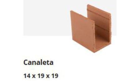 Foto do insumo SINAPI 38548 — CANALETA ESTRUTURAL CERAMICA DE 14 X 19 X 19 CM (L X A X C) E 6,0 MPA