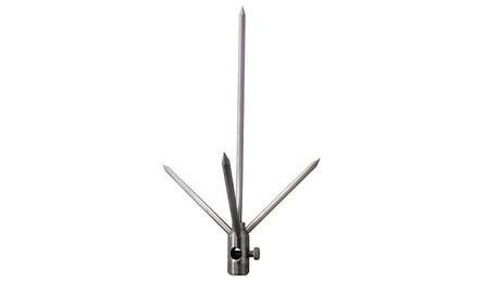 Foto do insumo SINAPI 41413 — CAPTOR FRANKLIN (4 PONTAS), EM LATAO CROMADO, H=350 MM, UMA DESCIDA