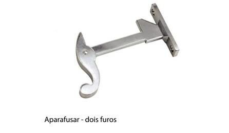 Foto do insumo SINAPI 5091 — CARRANCA PARA JANELA VENEZIANA DE ABRIR, EM LATAO CROMADO, SIMPLES, PARA APARAFU