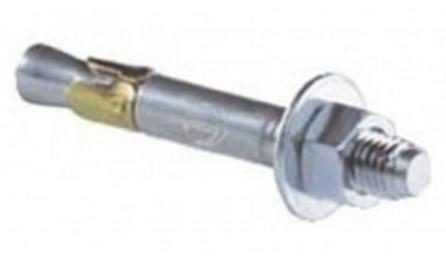 CHUMBADOR DE ACO ZINCADO, DIAMETRO 5/8", COMPRIMENTO 6", COM PORCA