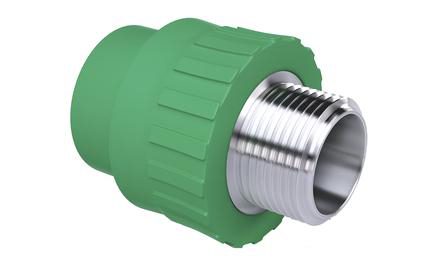 CONECTOR / ADAPTADOR F/M, COM INSERTO METALICO, PPR, DN 25 MM X 3/4", PARA AGUA QUENTE E FRIA PREDIAL