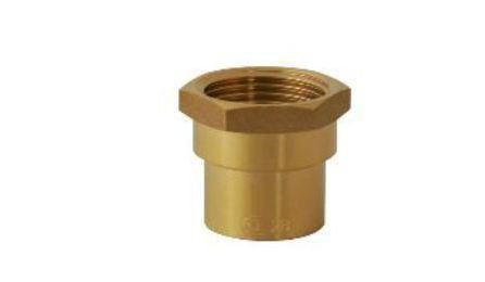 CONECTOR BRONZE/LATAO SEM ANEL DE SOLDA, BOLSA X ROSCA F, 22 MM X 3/4"