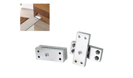 Foto do insumo SINAPI 38169 — CONJUNTO DE FERRAGENS PIVO, PARA PORTA PIVOTANTE DE ATE 100 KG, REGULAVEL COM ES