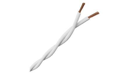 Foto do insumo SINAPI 39270 — CORDAO DE COBRE, FLEXIVEL, TORCIDO, CLASSE 4 OU 5, ISOLACAO EM PVC/D, 300 V, 2 C