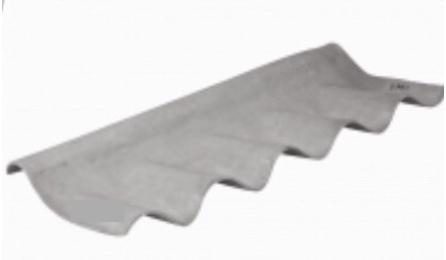 Foto do insumo SINAPI 39640 — CUMEEIRA ARTICULADA (ABA INFERIOR) PARA TELHA ONDULADA DE FIBROCIMENTO E = 4 MM,