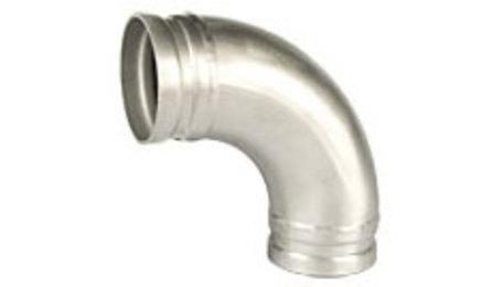 CURVA 90 GRAUS RANHURADA EM FERRO FUNDIDO, DN 65 MM (2 1/2")