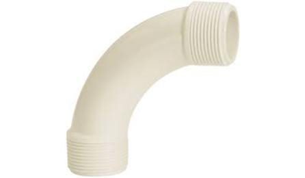 Foto do insumo SINAPI 1937 — CURVA PVC 90 GRAUS, ROSCAVEL, 1/2", COR BRANCA, AGUA FRIA PREDIAL