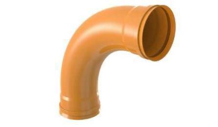 Foto do insumo SINAPI 42695 — CURVA PVC, BB, JE, 90 GRAUS, DN 200 MM, PARA TUBO CORRUGADO E/OU LISO, REDE COLE