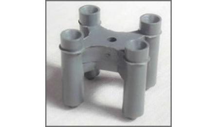 ESPACADOR / DISTANCIADOR TIPO PINO EM PLASTICO, PARA VERGALHAO ATE 10 MM, PARA APOIO DE ARMADURA