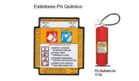 EXTINTOR DE INCENDIO PORTATIL COM CARGA DE PO QUIMICO SECO (PQS) DE 12 KG, CLASSE BC