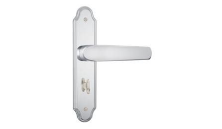 Foto do insumo SINAPI 38153 — FECHADURA ESPELHO PARA PORTA DE BANHEIRO, EM ACO INOX (MAQUINA, TESTA E CONTRA-T