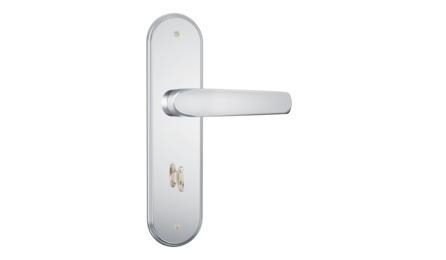 Foto do insumo SINAPI 43607 — FECHADURA ESPELHO PARA PORTA DE BANHEIRO, EM ACO INOX (MAQUINA, TESTA E CONTRA-T