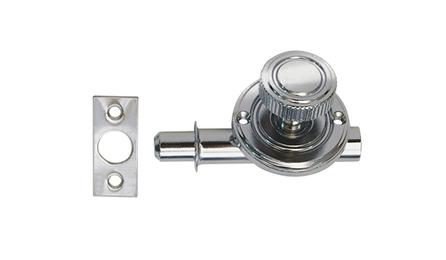 Foto do insumo SINAPI 11458 — FECHO DE SEGURANCA, TIPO BATOM, EM LATAO / ZAMAC, CROMADO, PARA PORTAS E JANELAS