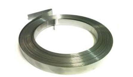 Foto do insumo SINAPI 406 — FITA ACO INOX PARA CINTAR POSTE, L = 19 MM, E = 0,5 MM (ROLO DE 30M)