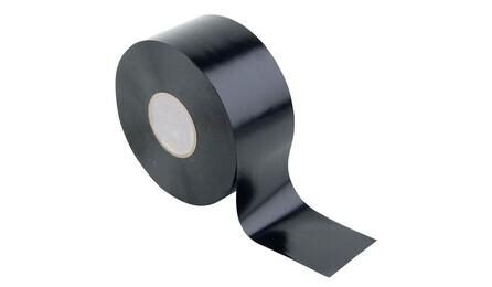 Foto do insumo SINAPI 39634 — FITA ADESIVA ANTICORROSIVA DE PVC FLEXIVEL, COR PRETA, PARA PROTECAO TUBULACAO, 