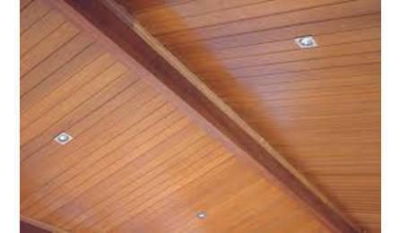 Foto do insumo SINAPI 3287 — FORRO DE MADEIRA CUMARU/IPE CHAMPANHE OU EQUIVALENTE DA REGIAO, ENCAIXE MACHO/FE