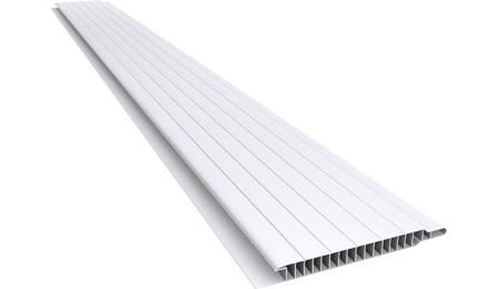 Foto do insumo SINAPI 36230 — FORRO DE PVC, FRISADO, BRANCO, REGUA DE 10 CM, ESPESSURA APROXIMADA DE 8 MM E CO