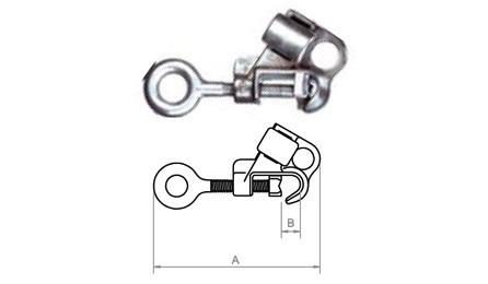 Foto do insumo SINAPI 11837 — GRAMPO LINHA VIVA DE LATAO ESTANHADO, DIAMETRO DO CONDUTOR PRINCIPAL DE 10 A 120