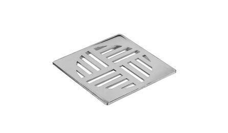 Foto do insumo SINAPI 11731 — GRELHA FIXA, EM PVC BRANCA, QUADRADA, 150 X 150 MM, PARA RALOS E CAIXAS