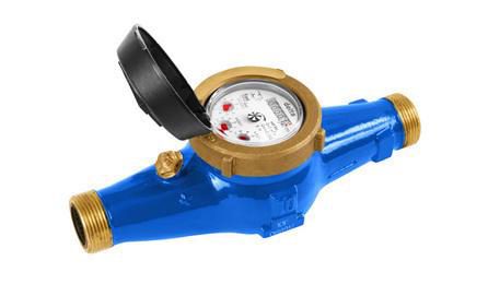 HIDROMETRO MULTIJATO / MEDIDOR DE AGUA, DN 1", VAZAO MAXIMA DE 7 M3/H, PARA AGUA POTAVEL FRIA, RELOJOARIA PLANA, CLASSE B, HORIZONTAL (SEM CONEXOES)