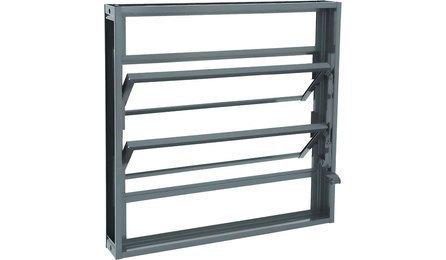 JANELA BASCULANTE, ACO, COM BATENTE/REQUADRO, 60 X 60 CM (SEM VIDROS)