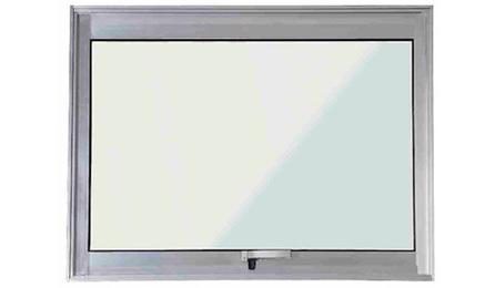 JANELA MAXIM-AR, EM ALUMINIO PERFIL 25, 60 X 80 CM (A X L), ACABAMENTO BRANCO OU BRILHANTE, BATENTE DE 4 A 5 CM, COM VIDRO 4 MM, SEM GUARNICAO/ALIZAR