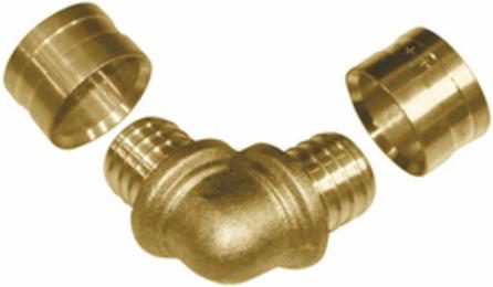 Foto do insumo SINAPI 38916 — JOELHO/COTOVELO 90 GRAUS, METALICO, PARA CONEXAO COM ANEL DESLIZANTE, DN 32 MM, 