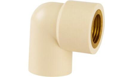 JOELHO DE TRANSICAO, CPVC, SOLDAVEL, 90 GRAUS, 22 MM X 3/4", PARA AGUA QUENTE