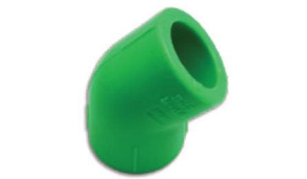 Foto do insumo SINAPI 38990 — JOELHO PPR 45 GRAUS, SOLDAVEL, F/F, DN 75 MM, PARA AQUA QUENTE E FRIA PREDIAL