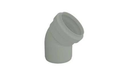 Foto do insumo SINAPI 20148 — JOELHO, PVC SERIE R, 45 GRAUS, DN 40 MM, PARA ESGOTO PREDIAL