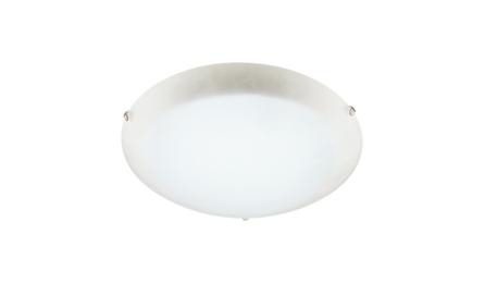 Foto do insumo SINAPI 3803 — LUMINARIA PLAFON REDONDO COM VIDRO FOSCO DIAMETRO *25* CM, PARA 1 LAMPADA, BASE 
