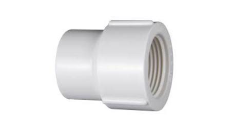 Foto do insumo SINAPI 3889 — LUVA DE REDUCAO ROSCAVEL, PVC, 3/4" X 1/2", PARA AGUA FRIA PREDIAL