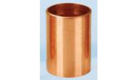 LUVA PASSANTE DE COBRE SEM ANEL DE SOLDA, BOLSA 22 MM