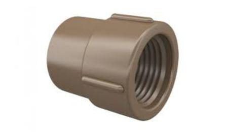 Foto do insumo SINAPI 3856 — LUVA SOLDAVEL COM ROSCA, PVC, 25 MM X 1/2", PARA AGUA FRIA PREDIAL